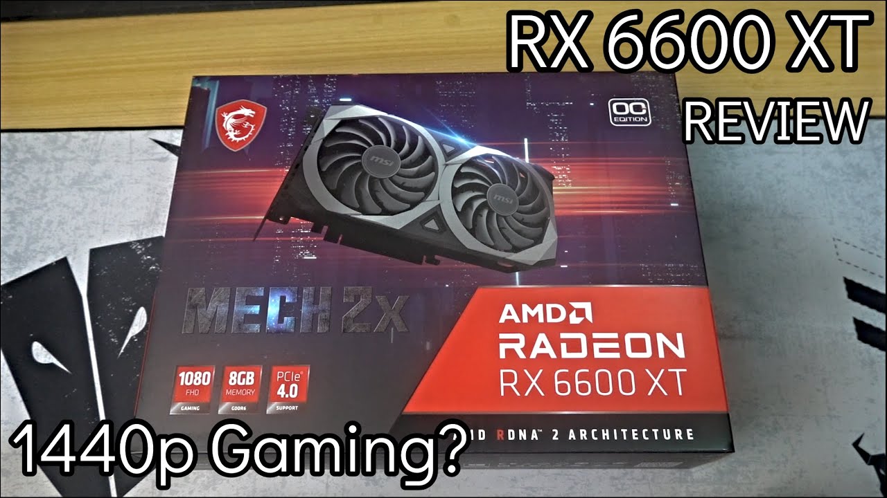 MSI - Carte graphique Radeon RX 6600 XT MECH 2X 8G OCV1 AMD 8 Go GDDR6
