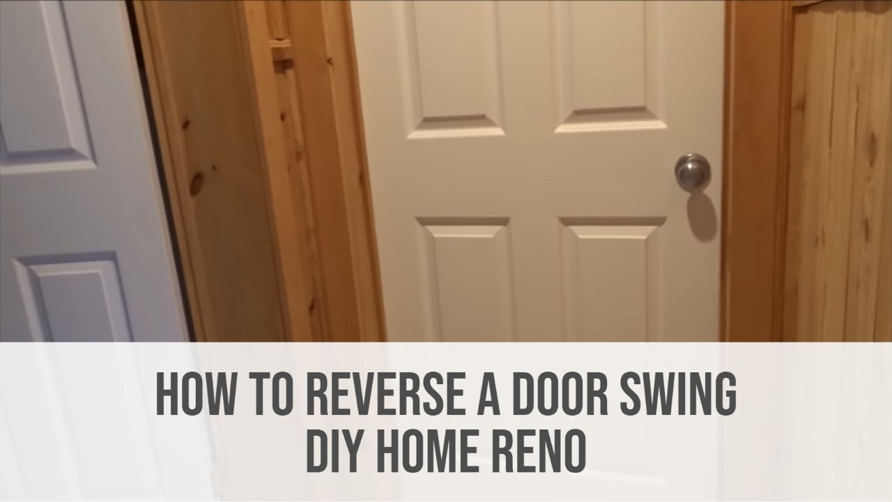 Diy How To Reverse A Door Swing Flipping An Interior Door Home Renos
