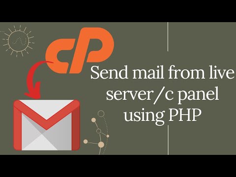 How to send email from live server/c panel using php.