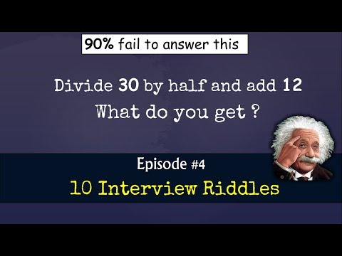 10 Interview RIDDLES || Episode #4 || Quick U0026 Tricky
