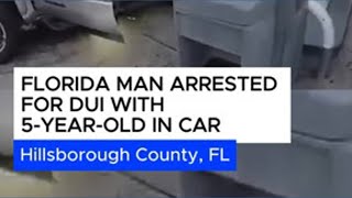 Man arrested for DUI with child in car