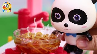 Panda Kiki and Miumiu's Noodle Cooking Competition | Play Dough for Kids | Kids Toys | ToyBus
