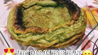 Resepi Akok Pandan Kedut Kelate Dengan 4 Bahan Sahaja