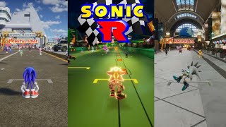 Sonic Racing Crossworld but in Sonic R Style!!!