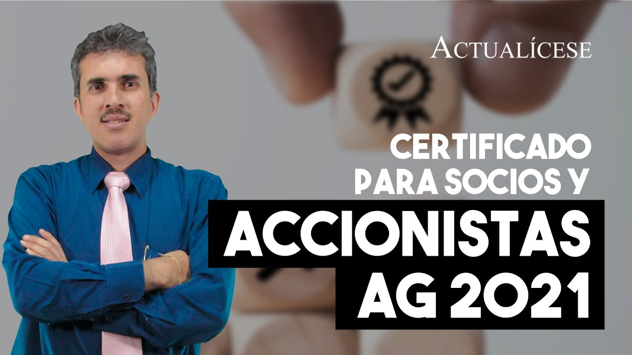 ▷ Modelo certificado de socios de una empresa | Actualizado abril 2023