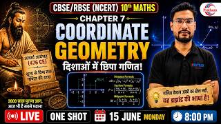 Class 10 Maths Chapter 7: Coordinate Geometry One Shot Live! 🎯 CBSE/RBSE 2026