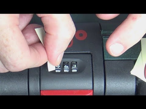 How to Unlock Ergo Suitcase With Combination + How To Change Lock Number