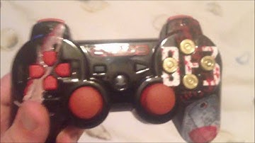 Mad Kustom Controllers HustlinDesigns PS3 Controller Black and Red