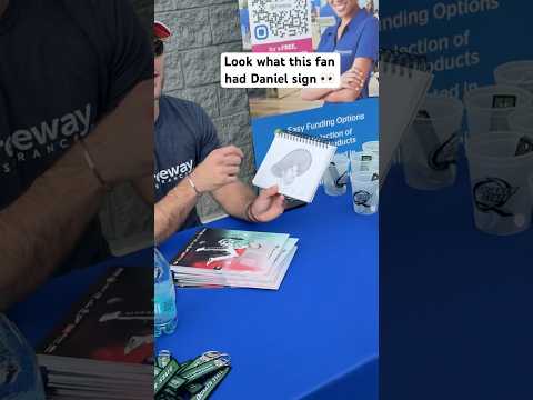 A one of a kind autograph. #nascar #trackhouse #danielsuarez #autograph #motorsports #racing