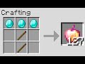 Minecraft UHC but crafting recipes are RANDOM.. and overpowered.