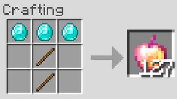 Minecraft UHC but crafting recipes are RANDOM.. and overpowered.
