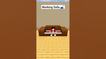 Minecraft Working Sofa😱 #shorts
