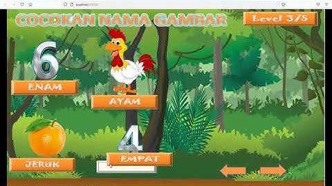 GAME TEBAK GAMBAR BUAH, HEWAN & ANGKA