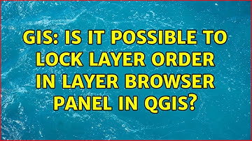 GIS: Is it possible to lock layer order in Layer Browser Panel in QGIS?