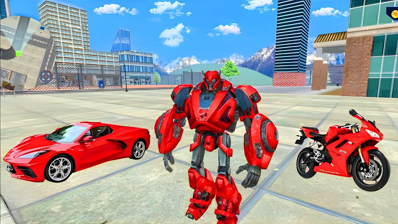 Megatron Jet Bike Car Transformation Flying Robot  Game 2020 - Android Gameplay