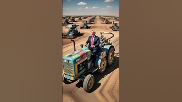 Trump as boss hog riding through an oil field | Shorts video Ai | Meta Ai