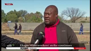 No backing down as Ekapa miners continue with strike