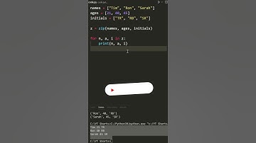 zip() in Python - Combine Iterables Together
