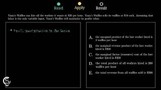 2024 AP Micro Question 56 - Profit Maximization in Factor Markets