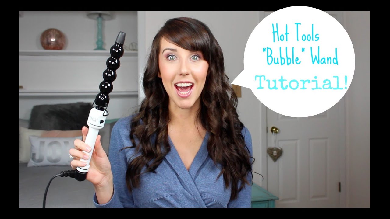 Bubble Wand Hair Curling Tutorial LANGE Le Perl  YouTube