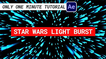 Create Star Wars Galaxy Burst | 1 Minute After Effect Tutorial