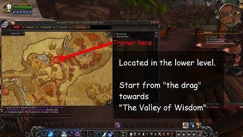 How to Find Herbalism Trainer in Orgrimmar