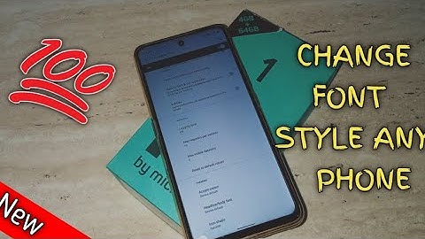 How To Change Font In Micromax In 1 || How To Change Font In Any Android Phone