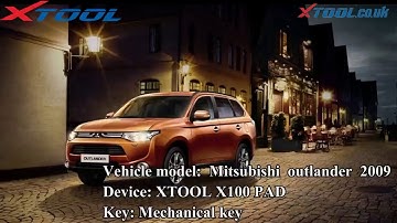 Xtool X100 PAD | How to do an All Keys Lost on a 2009 Mitsubishi Outlander  | Xtool.co.uk