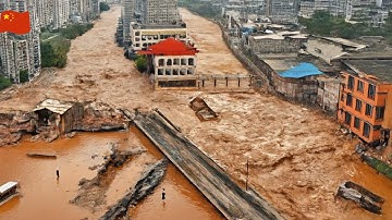 TRUNG QUỐC HỖN LOẠN: LŨ LỤT KINH HOÀNG NHẤN CHÌM THÀNH PHỐ – VỠ ĐẬP GÂY TÊ LIỆT TOÀN QUỐC!