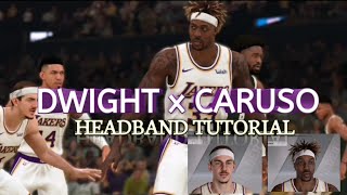 NBA 2K20 : HOW TO PUT DWIGHT AND CARUSO HEADBAND! screenshot 5