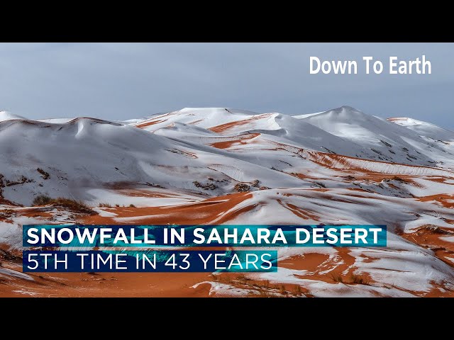 Snowfall in Sahara Desert is getting more frequent! Why? class=