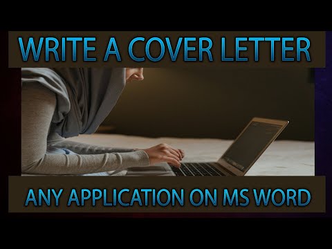 how-to-write-a-cover-letter-any-application-on-ms-word||ms-word-tutorial