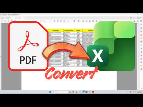 How to Convert PDF to Excel (MS Office 2016/ 2019/ 2021/ 2024/ 365)