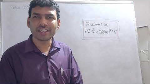 Higher Order Differential equations in Telugu-9 (R15 M-1) Particular Integral Problems