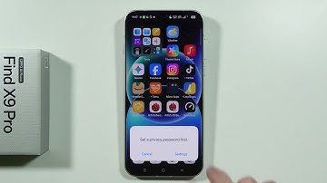 OPPO Find X9 Pro: How to Lock Apps (Set Password for Apps)