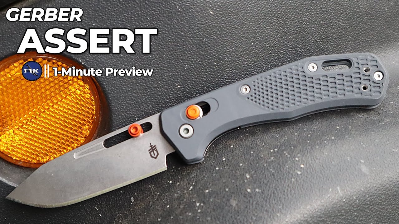 Gerber Assert Folding Knife 1 Minute Preview Atlantic Knife YouTube