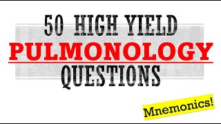 50 High Yield Pulmonology Questions | Mnemonics And Proven Ways To Memorize For Your Exam! screenshot 3