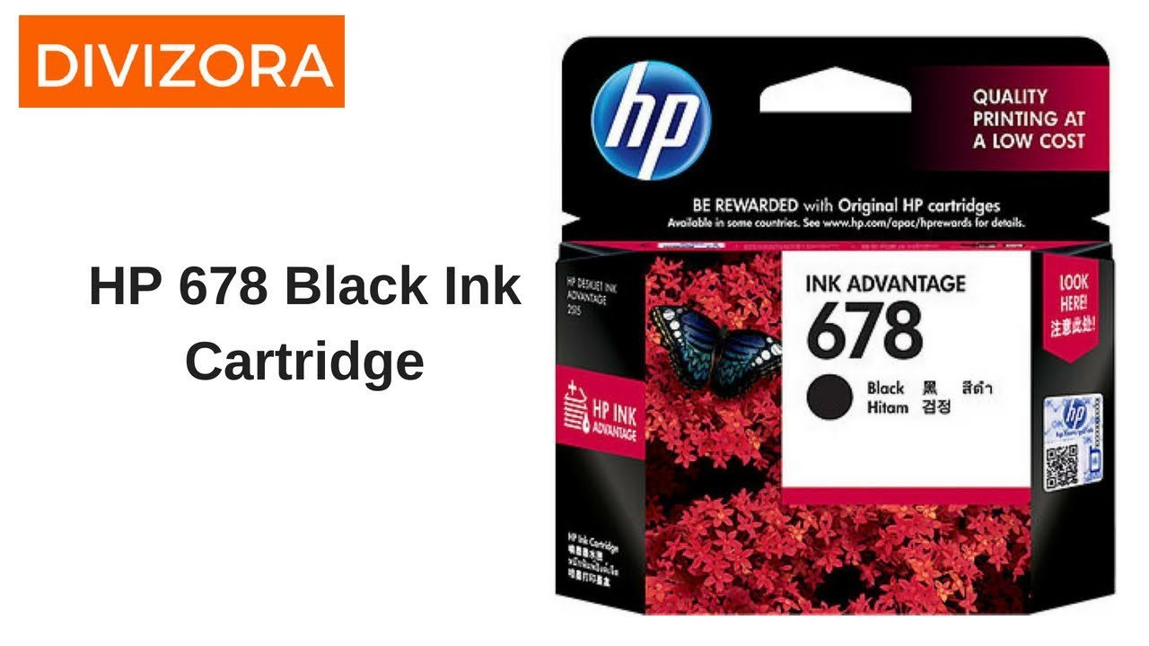 hp printer cartridge 678 black
