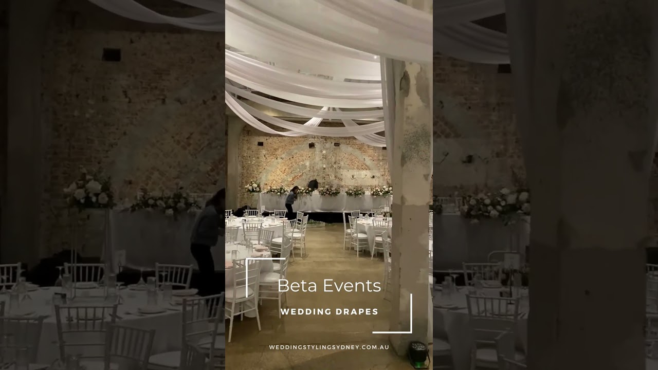 Wedding Styling Sydney | Beta Events | Wedding Drapes