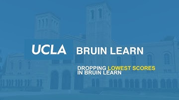 Dropping Lowest Scores in Bruin Learn