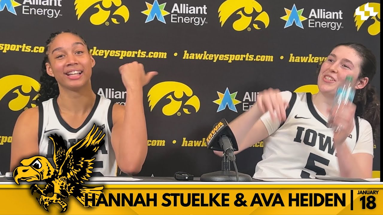 Hannah Stuelke & Ava Heiden - Michigan State | Iowa Women's Basketball | Jan. 18