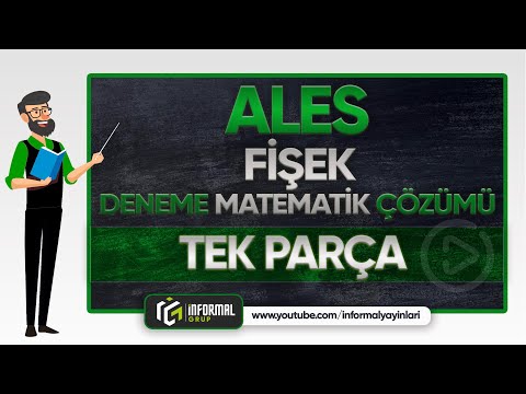 ALES Fişek Soruları ve Çözümleri | MATEMATİK