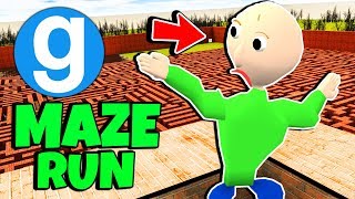 Brand New Buff Baldis Basics In Education And Learning Maze Run Gmod Garrys Mod Sandbox
