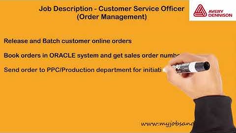 Customer Service Officer (Order Management)