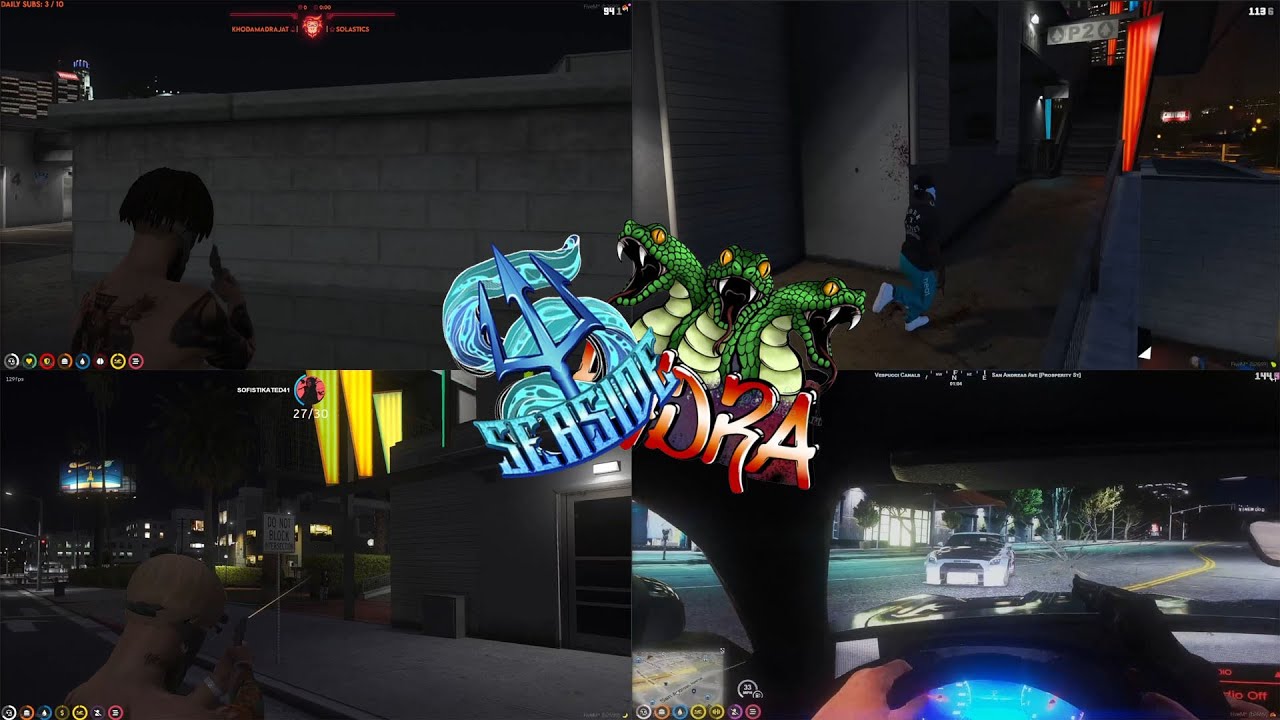 HYDRA VS SEASIDE | 6V6 AT COLOURFUL GARAGE | NoPixel WL