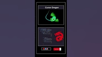 Active Cursor Dragon made with HTML Css and JavaScript 🐉 #coding #shortvideo #shortsviral
