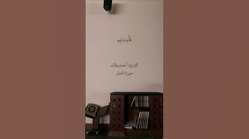 تلاوة جميلة للشيخ أحمد بن طالب من سورة النمل 🤍🤍.