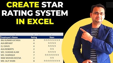 How to Create Automatic Star Rating System in Excel ⭐⭐⭐⭐⭐ (5 Star/10 Star)