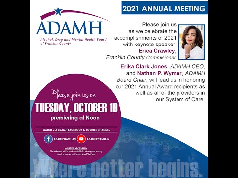 2021 ADAMH Virtual Annual Meeting