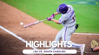 LSU Baseball Advances to SEC Semifinal After 11-10 Win Over South Carolina | Highlights